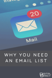 Pinterest image: Why You Need an Email List