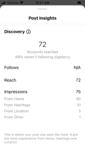 Sample Instagram Insights #2