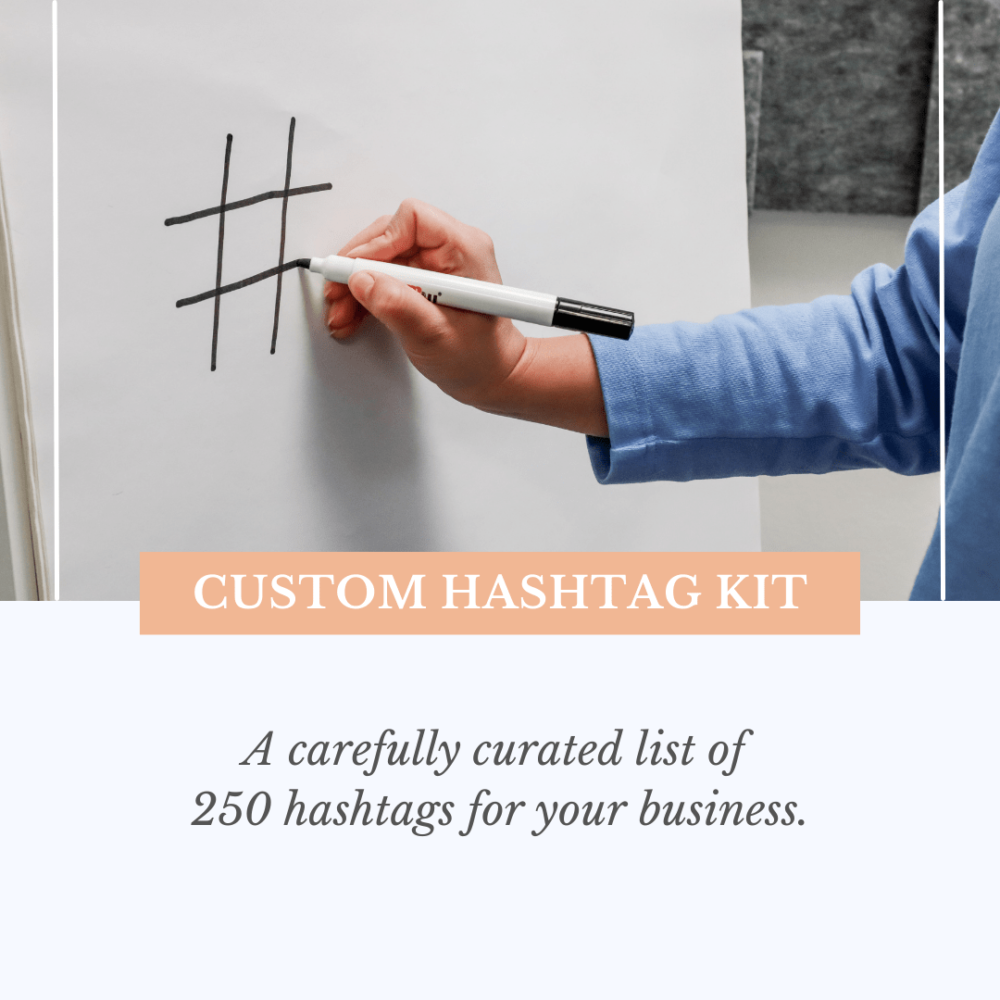 Cover image for custom hashtags offer in online shop