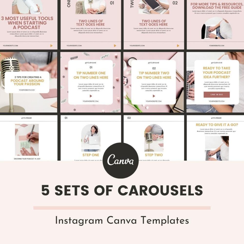 5 Sets of Carousel Templates