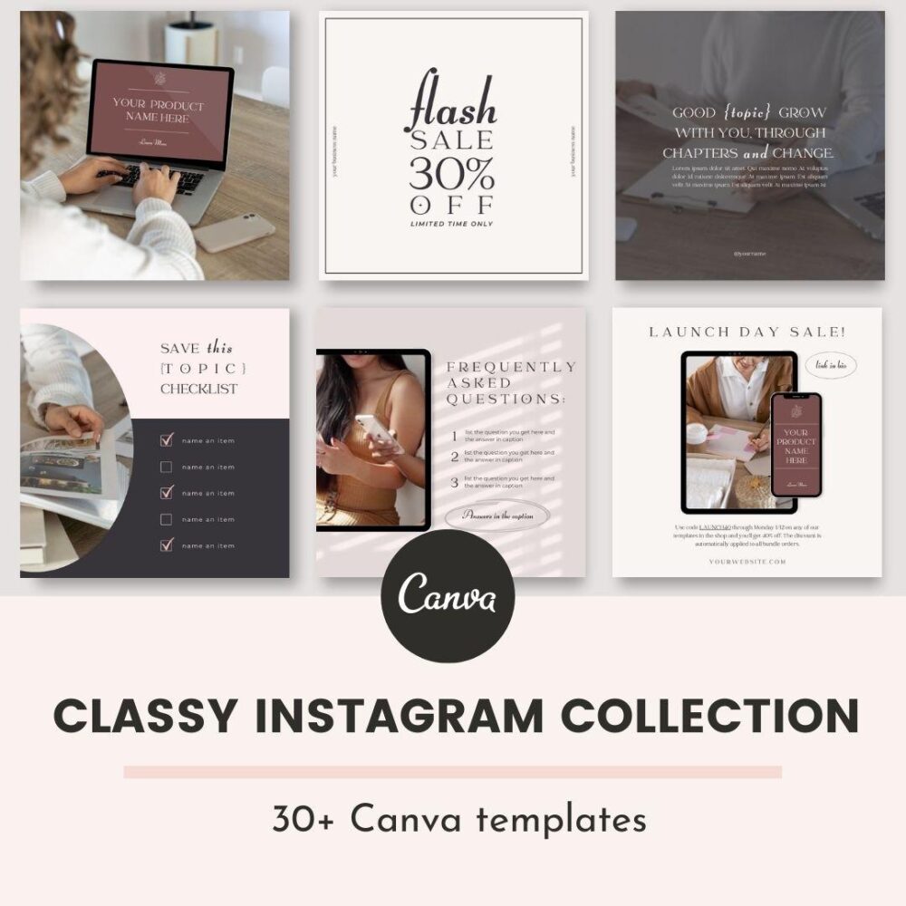 Graphic for Classy Instagram Template Collection