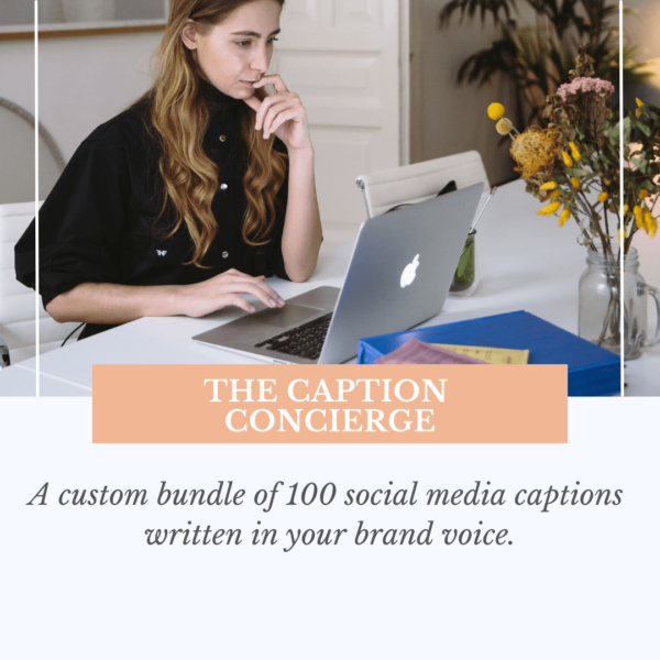 Product image for Caption Concierge custom social media caption bundle